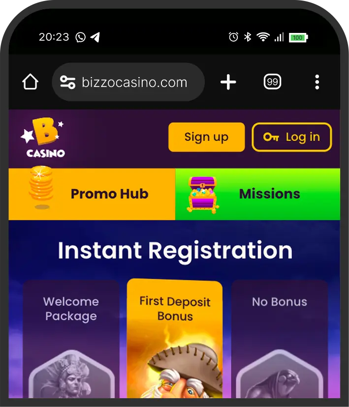 Aplikace Bizzo Casino