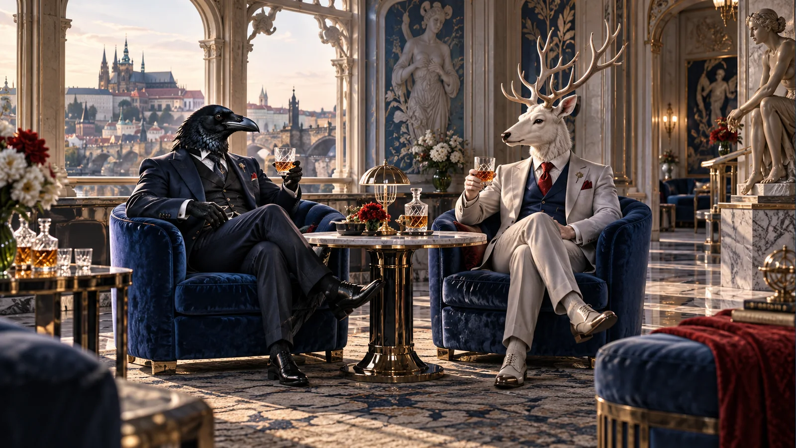 Postavy Bizzo Casino v tematické scéně