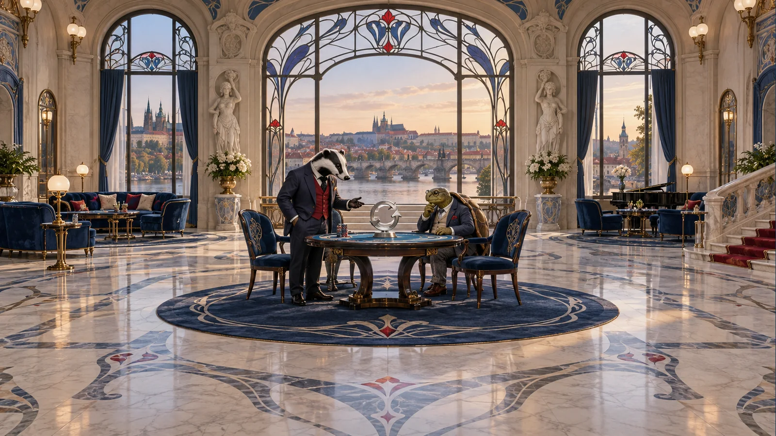 Postavy Bizzo Casino v tematické scéně